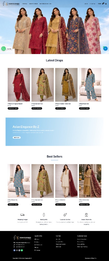 Asian Elegance By Z website design